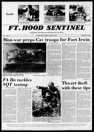 Primary view of object titled 'The Fort Hood Sentinel (Temple, Tex.), Vol. 41, No. 17, Ed. 1 Thursday, August 26, 1982'.