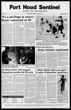 The Fort Hood Sentinel (Temple, Tex.), Vol. 42, No. 15, Ed. 1 Thursday, August 18, 1983