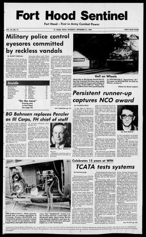 The Fort Hood Sentinel (Temple, Tex.), Vol. 43, No. 21, Ed. 1 Thursday, September 27, 1984