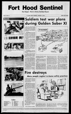 Primary view of object titled 'The Fort Hood Sentinel (Temple, Tex.), Vol. 43, No. 35, Ed. 1 Thursday, January 10, 1985'.