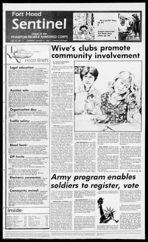The Fort Hood Sentinel (Temple, Tex.), Vol. 45, No. 13, Ed. 1 Thursday, August 21, 1986