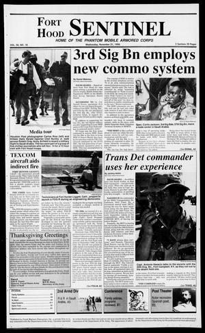 The Fort Hood Sentinel (Temple, Tex.), Vol. 50, No. 18, Ed. 1 Thursday, November 22, 1990