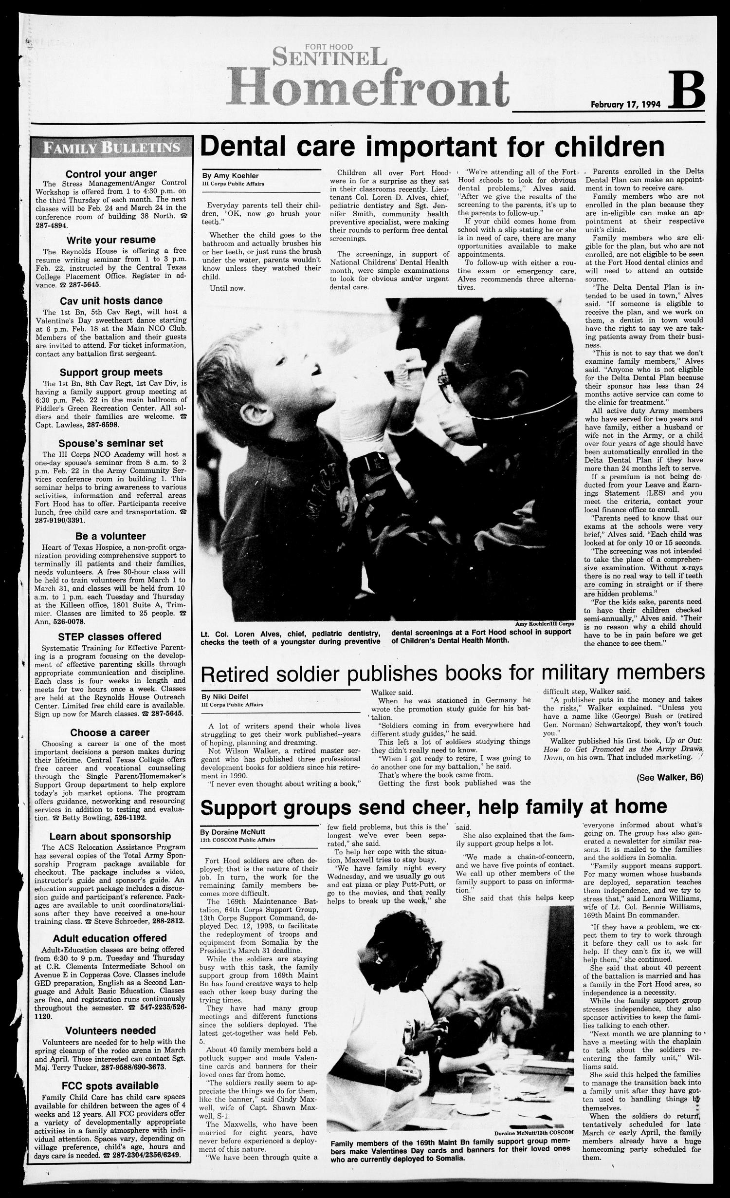 The Fort Hood Sentinel (Temple, Tex.), Vol. 53, No. 24, Ed. 1 Thursday, February 17, 1994
                                                
                                                    [Sequence #]: 9 of 34
                                                