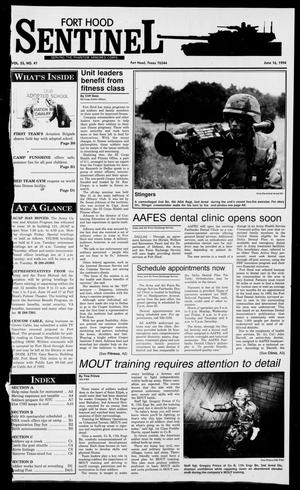 Primary view of object titled 'The Fort Hood Sentinel (Temple, Tex.), Vol. 53, No. 41, Ed. 1 Thursday, June 16, 1994'.