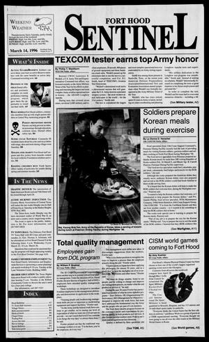 The Fort Hood Sentinel (Temple, Tex.), Vol. 54, No. 77, Ed. 1 Thursday, March 14, 1996