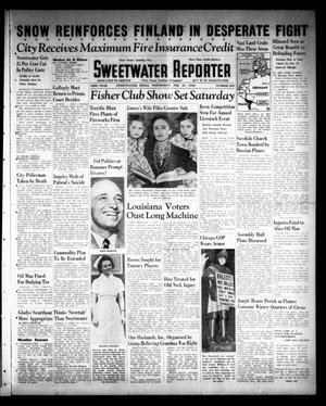 Primary view of object titled 'Sweetwater Reporter (Sweetwater, Tex.), Vol. 43, No. 245, Ed. 1 Wednesday, February 21, 1940'.