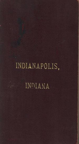 Primary view of object titled 'Map of Indianapolis [Accompanying Text].'.