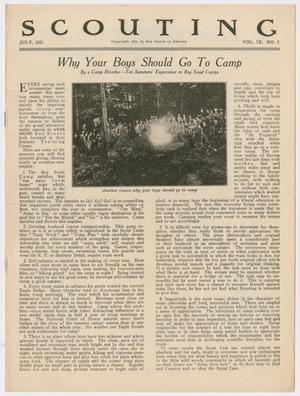 Scouting, Volume 9, Number 7, July 1921