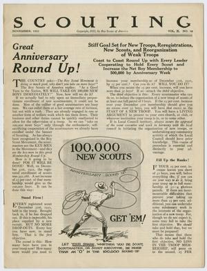 Scouting, Volume 10, Number 10, November 1922