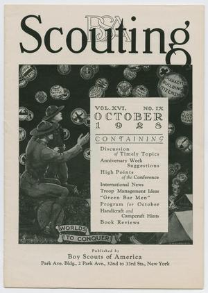 Scouting, Volume 16, Number 9, October 1928