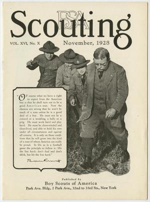Scouting, Volume 16, Number 10, November 1928