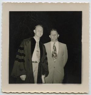 [Graduation Photo of Wendell Tarver and Father]