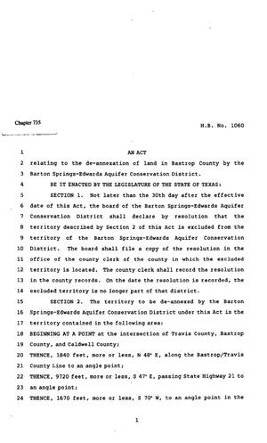 82nd Texas Legislature, Regular Session, House Bill 1060, Chapter 735