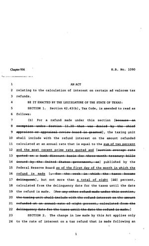 82nd Texas Legislature, Regular Session, House Bill 1090, Chapter 956