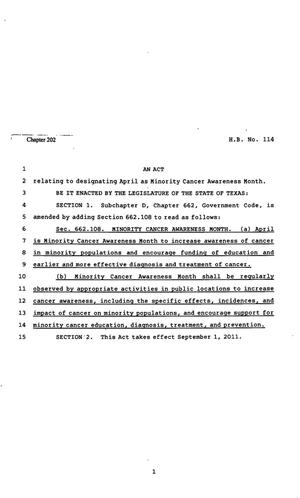 82nd Texas Legislature, Regular Session, House Bill 114, Chapter 202