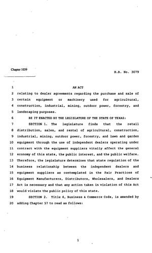 82nd Texas Legislature, Regular Session, House Bill 3079, Chapter 1039
