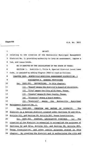 82nd Texas Legislature, Regular Session, House Bill 3831, Chapter 856