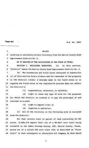 82nd Texas Legislature, Regular Session, House Bill 3843, Chapter 862