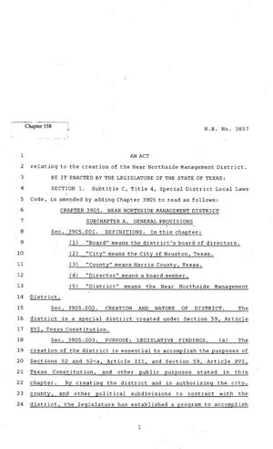 82nd Texas Legislature, Regular Session, House Bill 3857, Chapter 358
