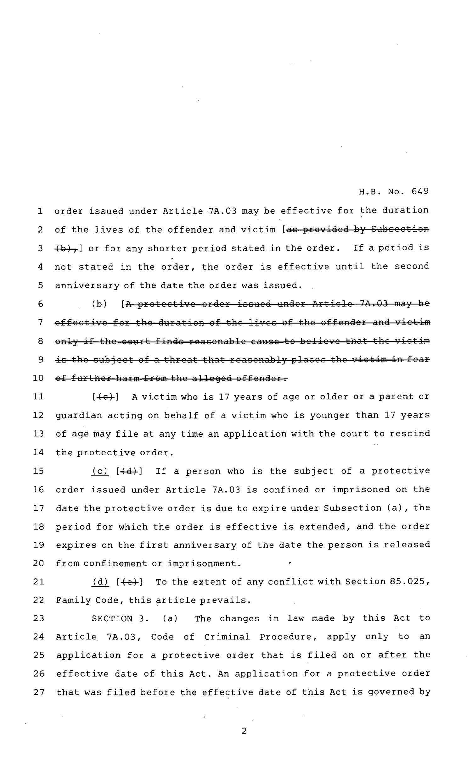 82nd Texas Legislature, Regular Session, House Bill 649, Chapter 238
                                                
                                                    [Sequence #]: 2 of 4
                                                