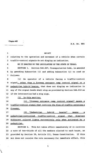 82nd Texas Legislature, Regular Session, House Bill 885, Chapter 485