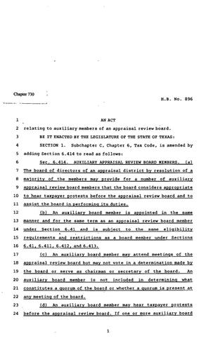 82nd Texas Legislature, Regular Session, House Bill 896, Chapter 730