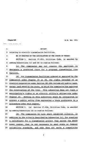 82nd Texas Legislature, Regular Session, House Bill 971, Chapter 949