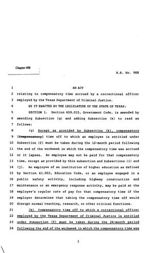 82nd Texas Legislature, Regular Session, House Bill 988, Chapter 488