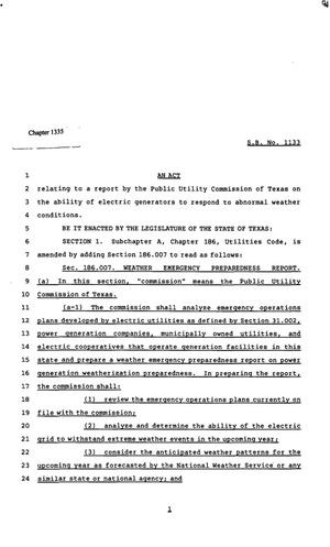 82nd Texas Legislature, Regular Session, Senate Bill 1133, Chapter 1335