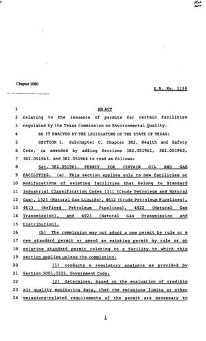 82nd Texas Legislature, Regular Session, Senate Bill 1134, Chapter 1080