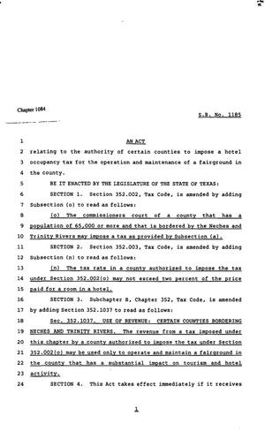 82nd Texas Legislature, Regular Session, Senate Bill 1185, Chapter 1084