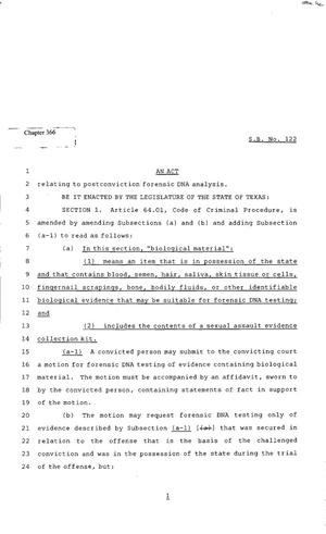 82nd Texas Legislature, Regular Session, Senate Bill 122, Chapter 366