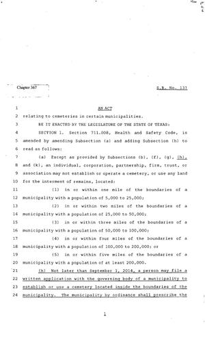 82nd Texas Legislature, Regular Session, Senate Bill 131, Chapter 367