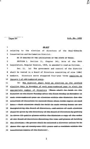 82nd Texas Legislature, Regular Session, Senate Bill 1492, Chapter 201