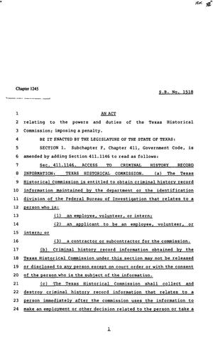 82nd Texas Legislature, Regular Session, Senate Bill 1518, Chapter 1245