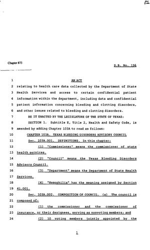 82nd Texas Legislature, Regular Session, Senate Bill 156, Chapter 873