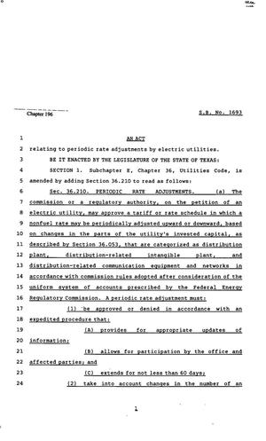 82nd Texas Legislature, Regular Session, Senate Bill 1693, Chapter 196