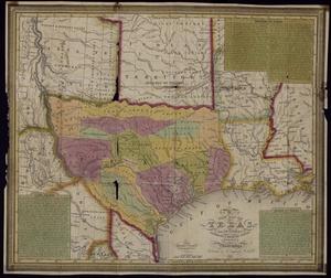 New Map of Texas, with the contiguous American & Mexican States