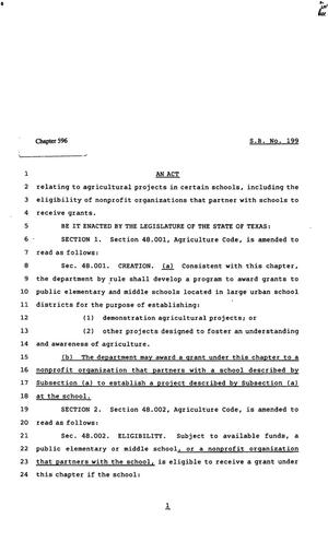 82nd Texas Legislature, Regular Session, Senate Bill 199, Chapter 596