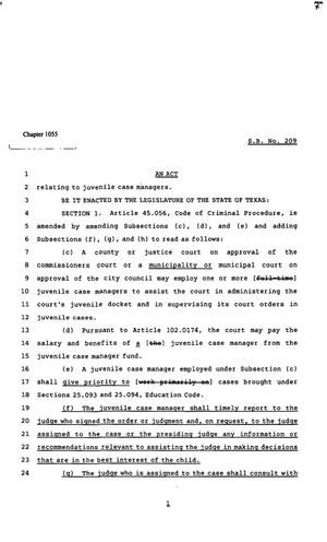 82nd Texas Legislature, Regular Session, Senate Bill 209, Chapter 1055