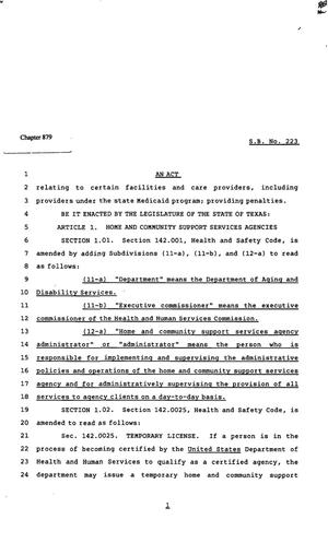 82nd Texas Legislature, Regular Session, Senate Bill 223, Chapter 879