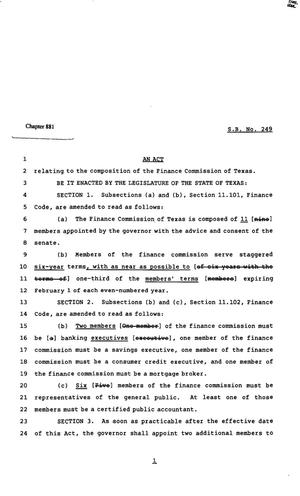 82nd Texas Legislature, Regular Session, Senate Bill 249, Chapter 881