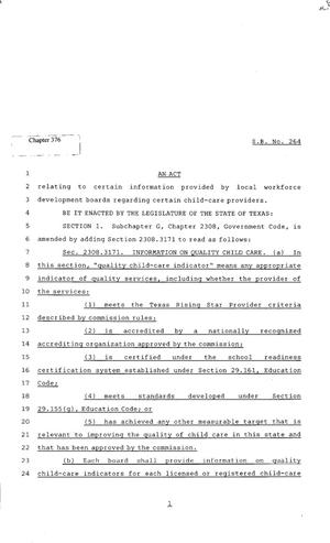 82nd Texas Legislature, Regular Session, Senate Bill 264, Chapter 376
