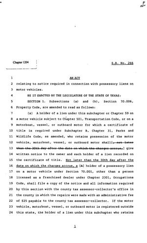 82nd Texas Legislature, Regular Session, Senate Bill 266, Chapter 1204