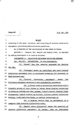 82nd Texas Legislature, Regular Session, Senate Bill 329, Chapter 605