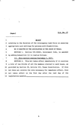 82nd Texas Legislature, Regular Session, Senate Bill 37, Chapter 2