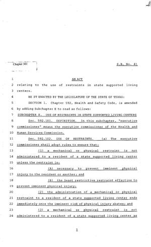 82nd Texas Legislature, Regular Session, Senate Bill 41, Chapter 361