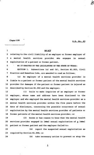 82nd Texas Legislature, Regular Session, Senate Bill SB43, Chapter 1199