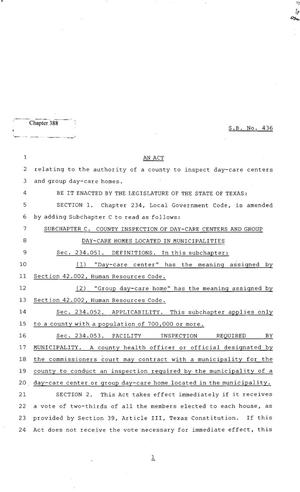 82nd Texas Legislature, Regular Session, Senate Bill SB436, Chapter 388