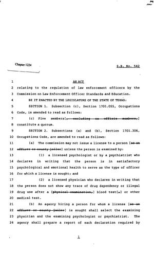 82nd Texas Legislature, Regular Session, Senate Bill 542, Chapter 1224